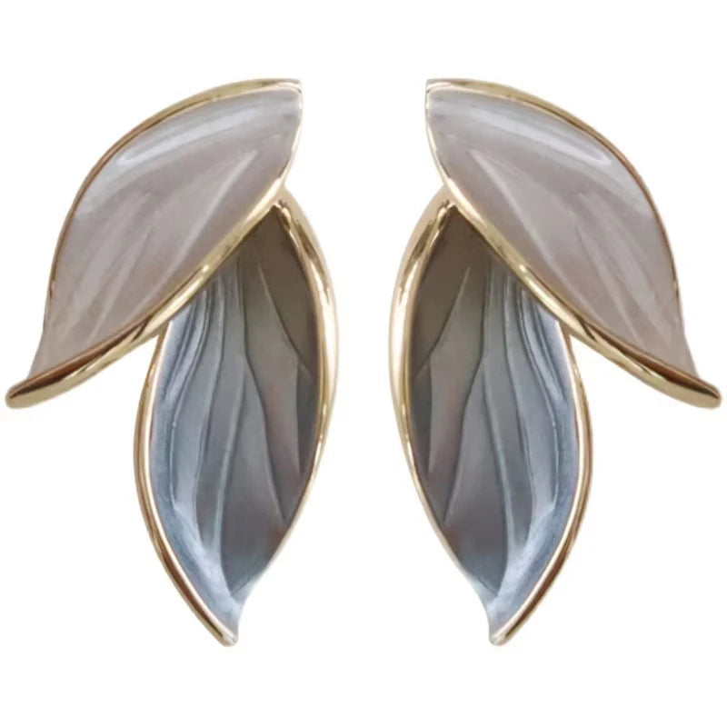 Korean Chic Leaf Earrings