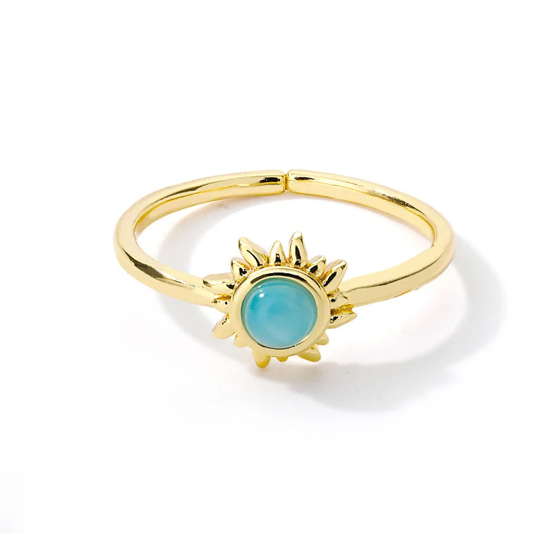 SolarGlow Opal Ring