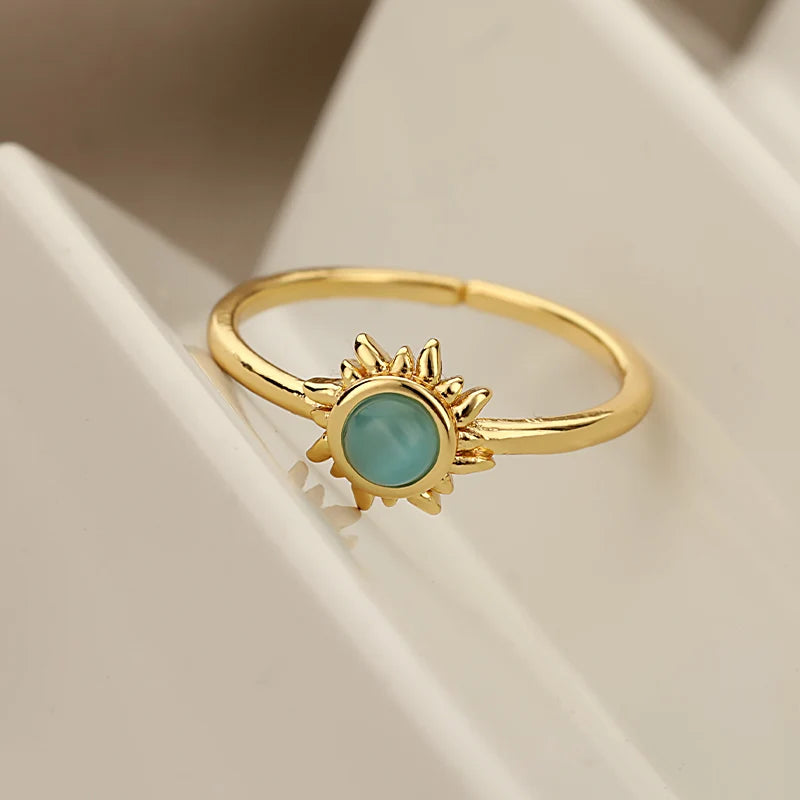 SolarGlow Opal Ring